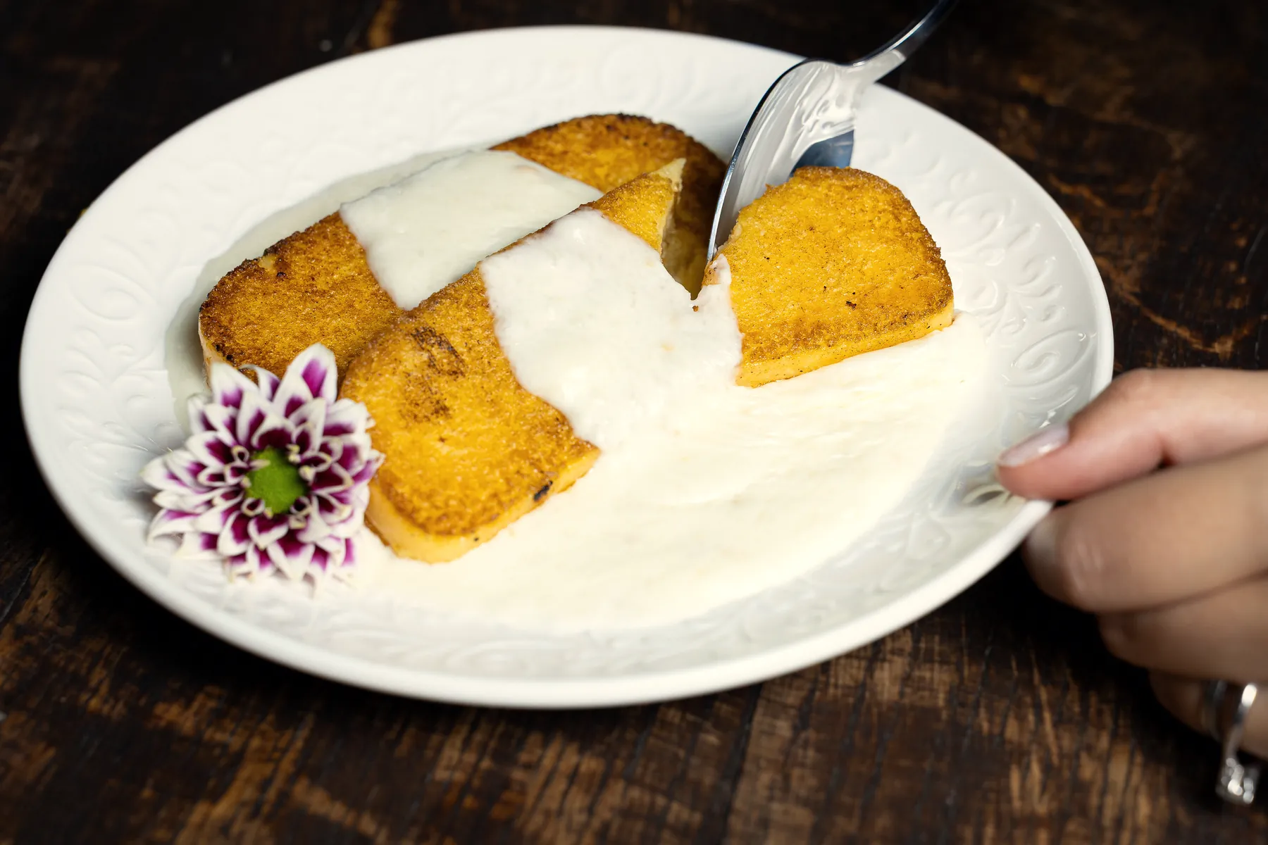 Stick di polenta con fonduta